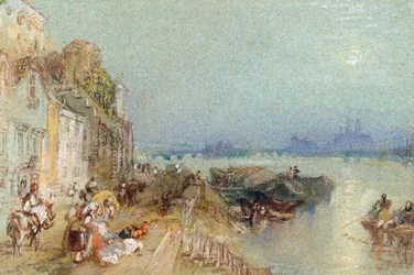 アンダーナッハ、1817年（織り紙にペンと黒インク付きのトイレ）